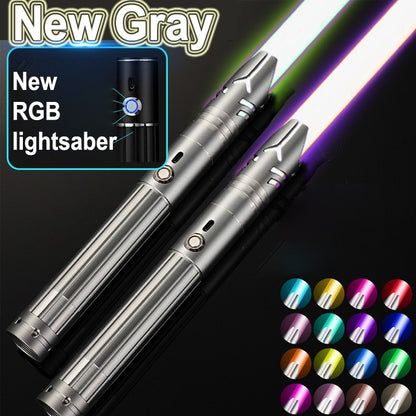 Metal Lightsaber Sword Toys RGB Light Saber 15Color Change Kids Soundfonts Force FX FOC Blaster Toys Jedi Sword Gift