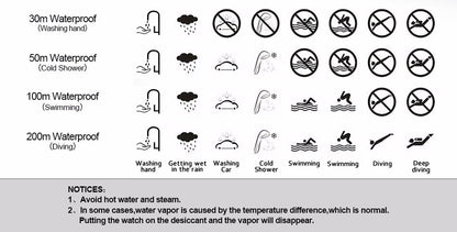 SANDA Mens Watches Countdown Waterproof Alarm Clock Wristwatch Multifunctional Luminous Men Quartz Digital Watch Alarm Clock