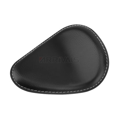 Assento de selim de couro de motocicleta retrô preto de couro solo para Harley Custom Chopper Bobber Honda Yamaha Kawasaki Suzuki