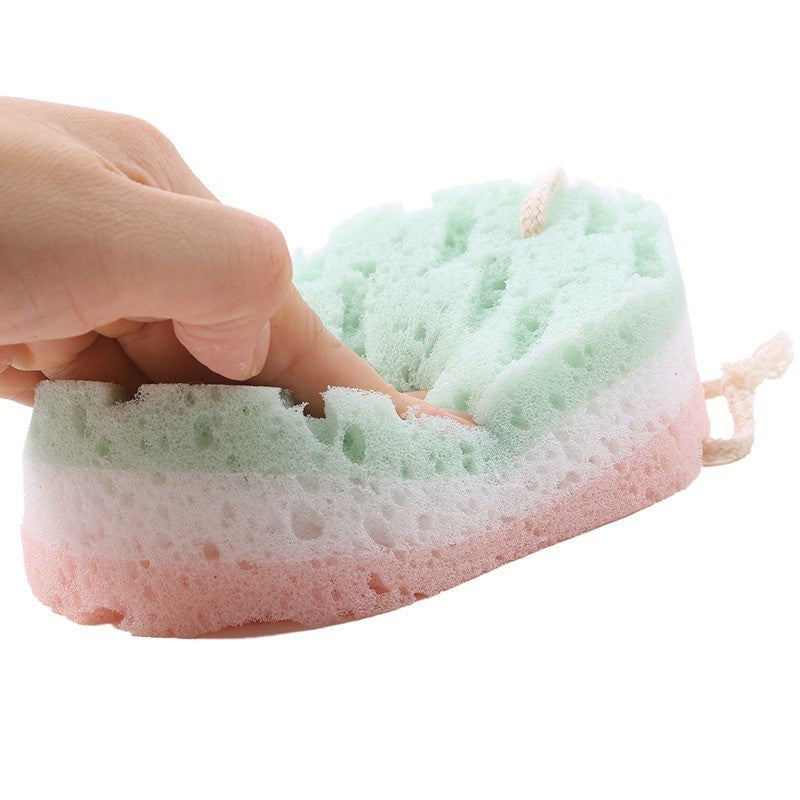 Sponge Bath Ball Shower Rub For Whole Body Exfoliation Massage Brush Scrubber Body Brush Sponge Brush Bathroom 1/2/3PCS