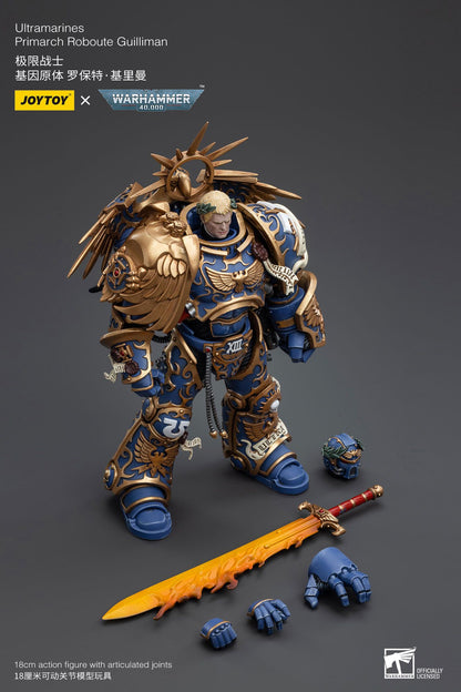 JOYTOY Warhammer 40k 1/18 Bonecos de Ação Anime 18,1cm Ultramarines Primarca Roboute Guilliman