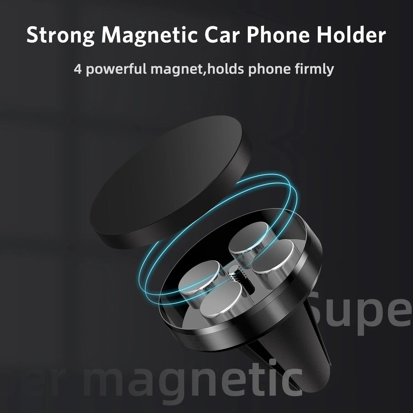 Air Vent Magnet Smartphone Mobile Stand Magnetic Car Phone Holder Cell GPS Mount For iPhone 16 15 14 13 12 Xiaomi Samsung Holde