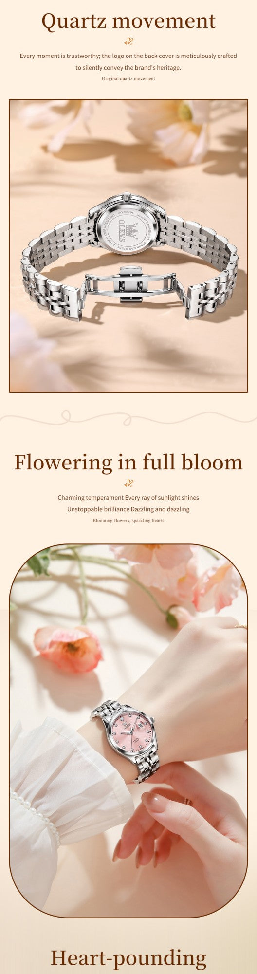 OLEVS Women Watch 5649 New Quartz Wristwatch Waterproof Luminous Date Ladies Watches Original Luxury Elegant Woman‘s Gifts