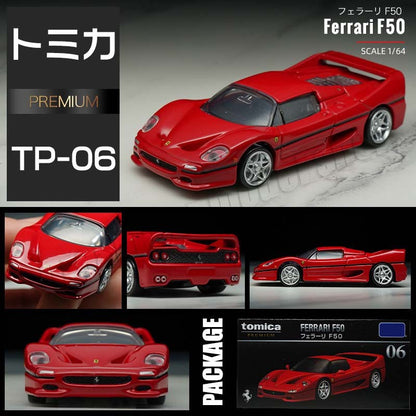 TOMICA 1:64 Ferrari Series Die-cast Alloy Car Model Toys Colecionáveis Presente de Feriado, Ferrari SP3, F50, F355, 365 GTS4 Carros em Miniatura