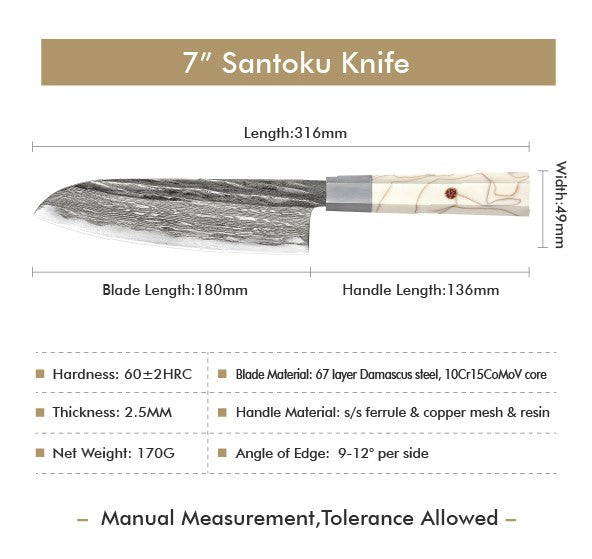1-6 PCS Kitchen Knife 67 Layers Damascus Steel 10Cr15CoMoV core Kitchen Chef Slicing Utility Paring Knife Set mesh resin Handle