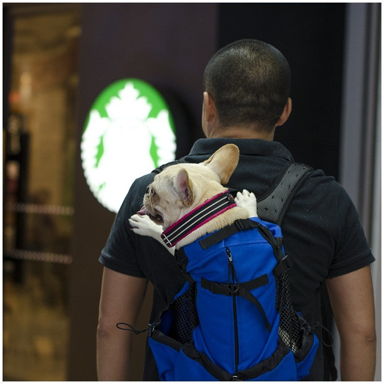 Mochila de Transporte para Cães de Estimação para Caminhada, Viagem, Ventilação Externa, Respirável, Bicicleta, Motocicleta, Esportes ao Ar Livre, Bolsa de Malha, Drop Shipping