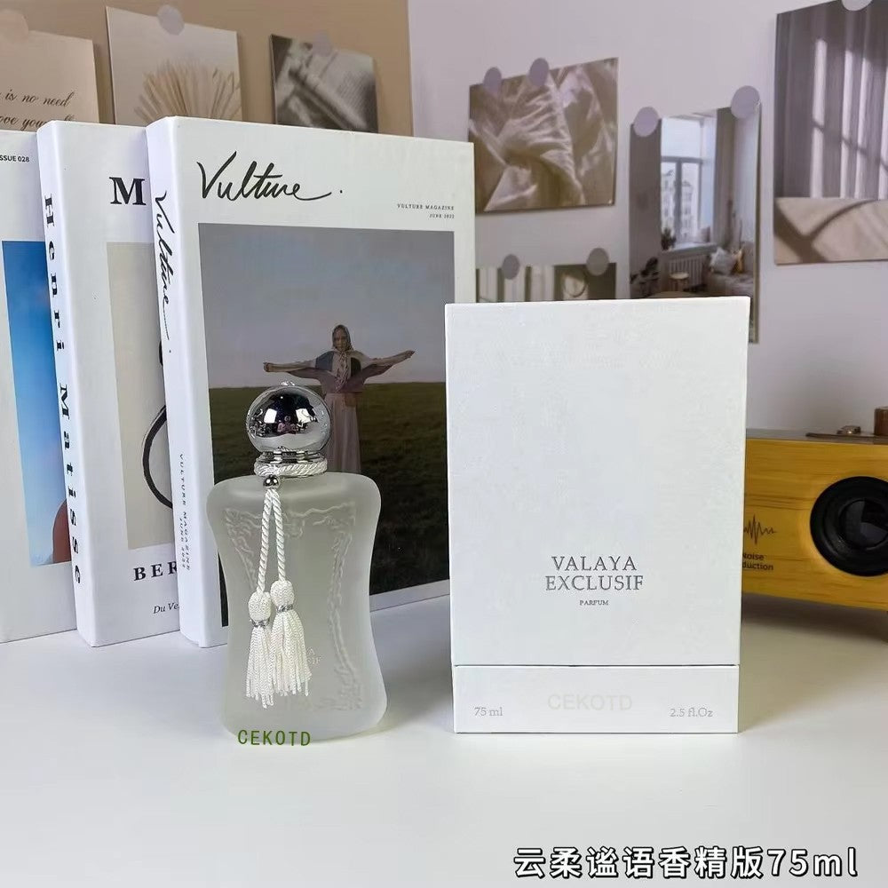 Perfume Unissex de Qualidade Rosas Orientais 75ml Colônia de Longa Duração Aroma Floral Spray Corporal de Perfume Presente