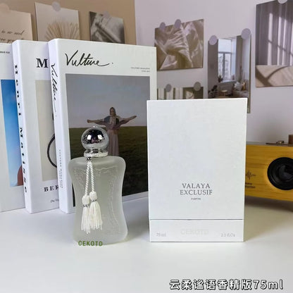 Perfume Unissex de Qualidade Rosas Orientais 75ml Colônia de Longa Duração Aroma Floral Spray Corporal de Perfume Presente