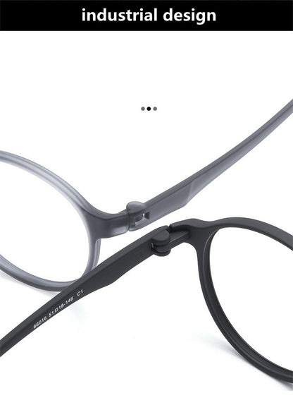 Óculos Ultraleves TR90 para Computador, Anti-Luz Azul, Proteção Ocular para Mulheres e Homens, Design Retrô Sem Parafusos, Óculos de Leitura Redondos
