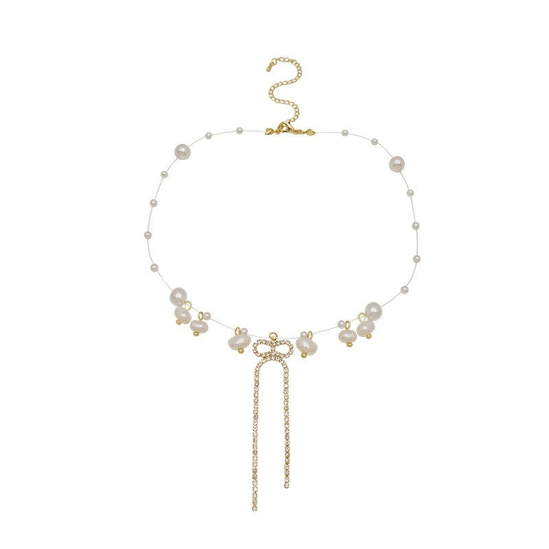 Colares com Pingente em Forma de Coração e Asas de Anjo Cor Prata Zircônia Cúbica 5A Estilo Minimalista Corrente na Clavícula Joias Femininas e para Meninas