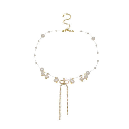 Colares com Pingente em Forma de Coração e Asas de Anjo Cor Prata Zircônia Cúbica 5A Estilo Minimalista Corrente na Clavícula Joias Femininas e para Meninas