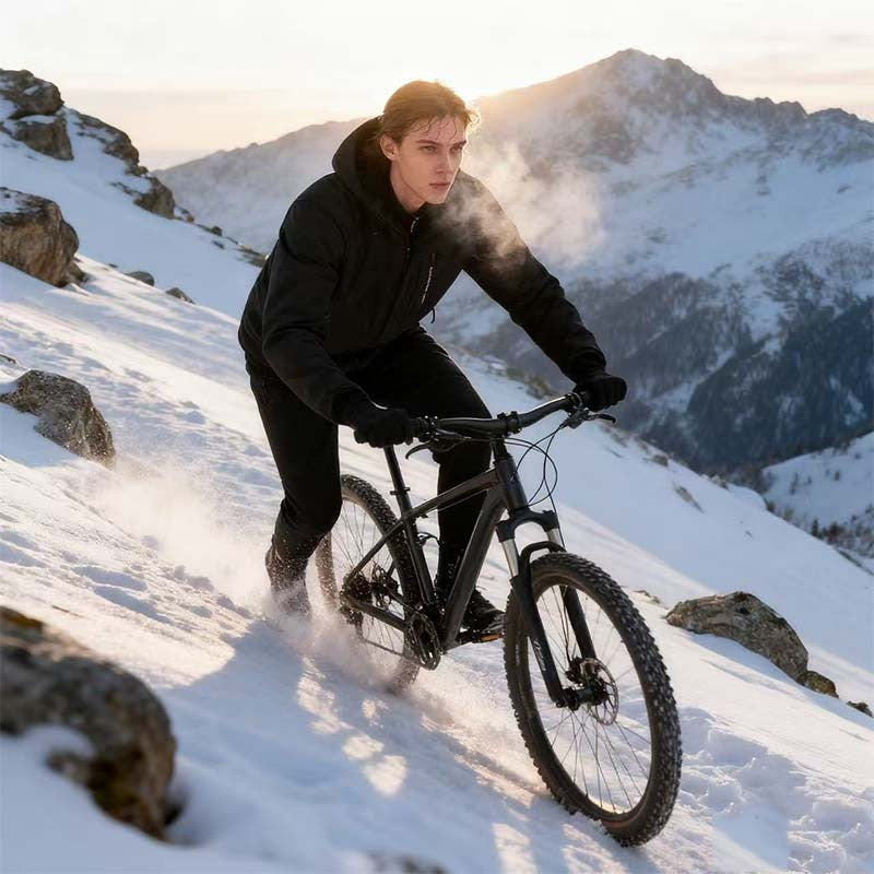 2026 Conjunto de Ciclismo com Capuz Soft Shell de Pele de Tubarão para Uso Externo, Conjunto de Pesca Quente de Veludo Masculino, Conjunto de Assalto de Soft Shell e Veludo