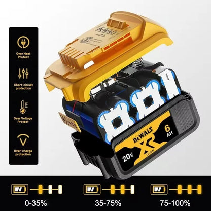 DEWALT Bateria 20V 6AH recarregável de íon de lítio carregador DCB118 Parafusadeira Furadeira Elétrica sem escovas DCD805 ferramenta elétrica