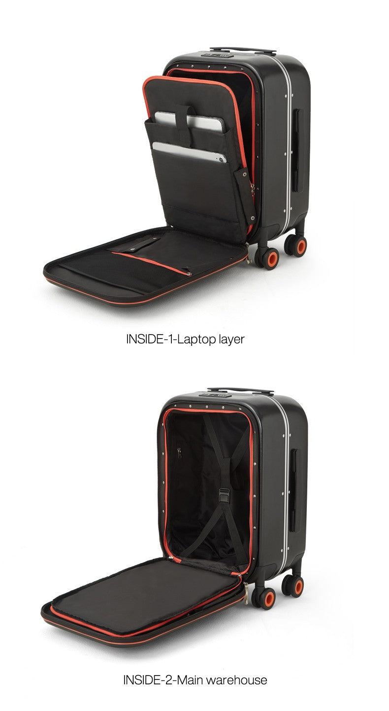 Mixi Patente Design Mala de Viagem com Estrutura de Alumínio Mala de Rodinhas de Bordo Bonita para Cabine 18 20 24 Polegadas M9260