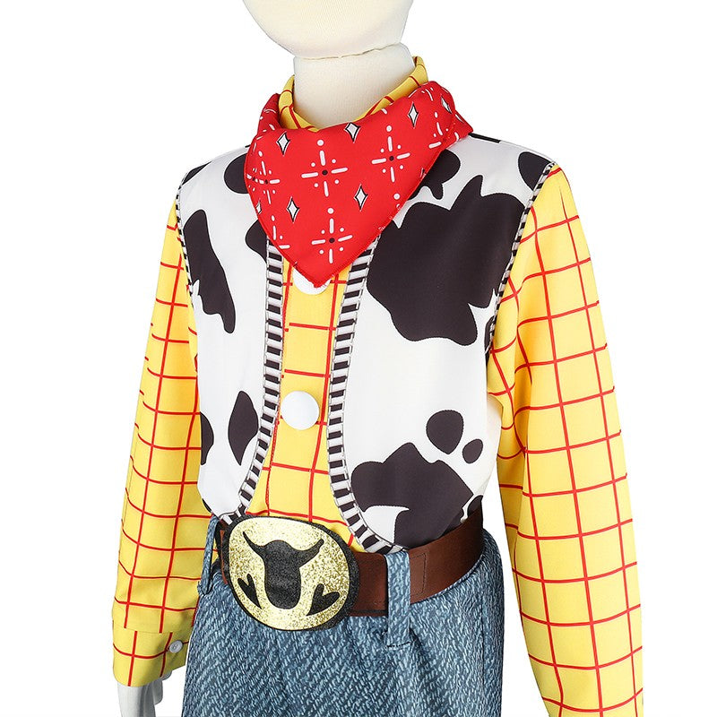 New Toy Cosplay Story Woody Costume Halloween Anime Movie Trish Sheriff Cowboy Cosplay Costume Cosplay Costume