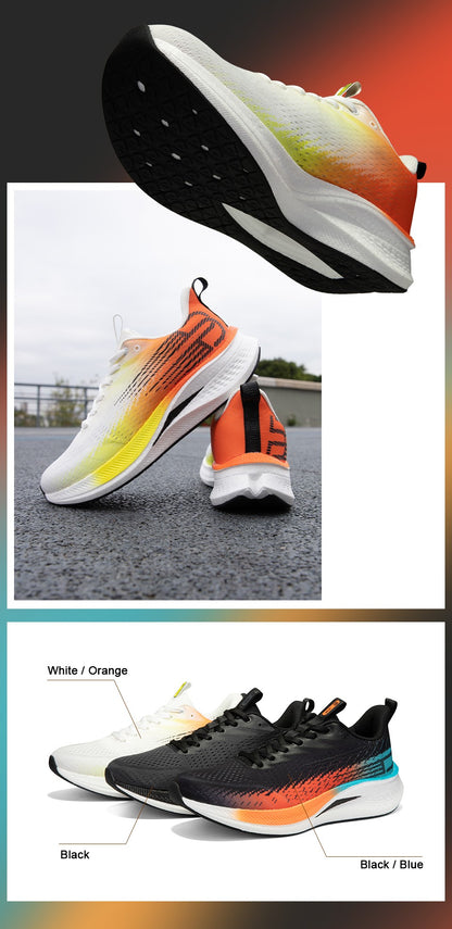 Baasploa Men Jogging Sports Shoes Carbon Plate Professional Cushioning Sneakers Male Outdoor Breathable Non Slip Running Shoes