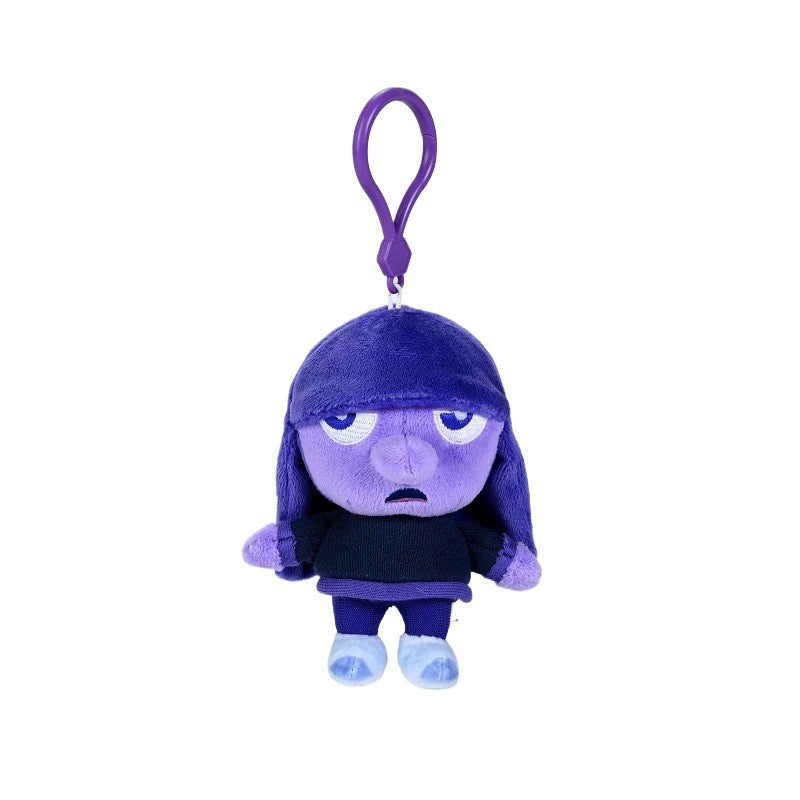Filme Disney Divertidamente 2 Chaveiros Fofos Boneca Anime Ansiedade Raiva Medo Estatueta Acessórios Mochila Decoração Menina Presente Halloween
