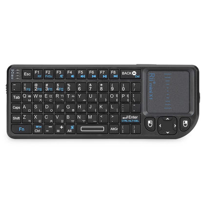 Original Rii X1 2.4GHz Mini Wireless Keyboard English/RU/ES/FR Keyboards with TouchPad for Android TV Box/PC/Laptop