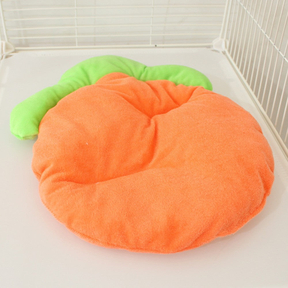 1 UNIDADE Tapete Quente em Formato de Cenoura para Coelhos, Macio, Respirável, Fofo, para Sofá, para Pequenos Animais de Estimação, Hamster, Coelho, Filhote, Gatinho, Cama para Dormir