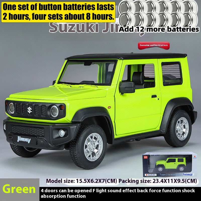 Miniaturas 1/24 Suzuki Jimny SUV Liga Off Road Modelo Diecast Puxar para Trás Brinquedo Infantil Presente Para Crianças Presente de Aniversário Para Namorado