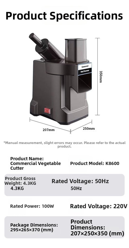 4-in-1 Electric Vegetable Chopper Automatic Food Processor Small Appliance for Cooking Heavy-Duty Meat Grinder for Home