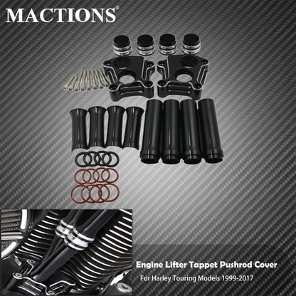 Tampa de Válvulas Forjada para Motocicleta, Tampa Superior do Balancim, Tampa Superior da Transmissão, Tampas de Embreagem para Cabos de Transmissão para Harley Touring Dyna