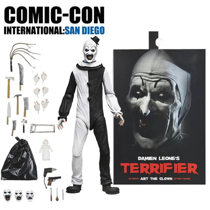 NECA The Ultimate Art the Clown 7" Action Figure Terrifier Damien Leones Model Doll Gift Garage Kit Horror toys 100% Original