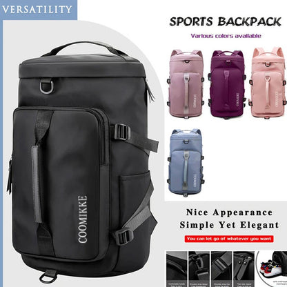 Mochila de estilo neutro para homens e mulheres, adequada para viagens e turismo, feita de material de nylon, é uma mochila de caminhada.
