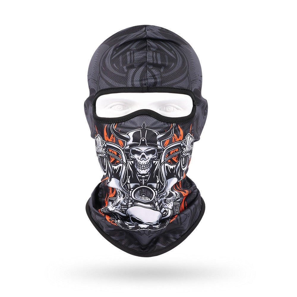 Quick-Dry Skull Face Mask - Breathable Sun Protection for Cycling & Outdoor Sports