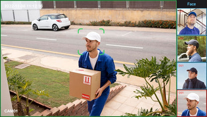 H.View 8Mp Poe Ip Camera Ai Face Detection 4K Cctv Security Camera Outdoor Dome Audio Video Surveillance Recorder xmeye app nvr