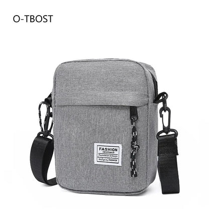 Men's Satchel Fashion Oxford Cloth Shoulder Bag Men's Casual Diagonal Crossover Fashion Hand Machine Small Square Bag