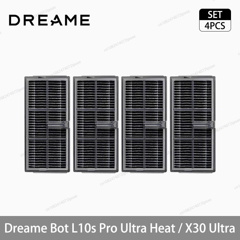 Acessórios para Robô Aspirador Dreame L10s Pro Ultra Heat / X30 Ultra: Escova Principal, Escova Lateral, Pano de Limpeza, Filtro Hepa, Saco de Pó, Peças de Reposição