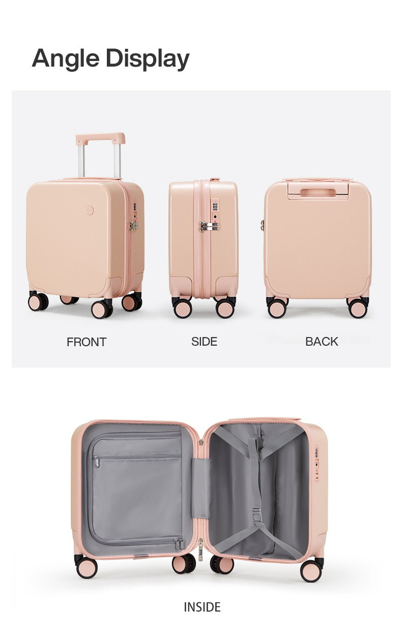 Mixi Puristic Design Travel Luggage Rolling Wheel Hardside Women Suitcase Men Trolley Case 16 20 Carry On/Big 22 24 26 28 Inch