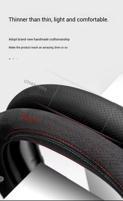 Car faux Suede leather Anti-slip Leather Steering Wheel Cover For Subaru Brz Wrx Xv Ascent Forester Outback Impreza Legacy