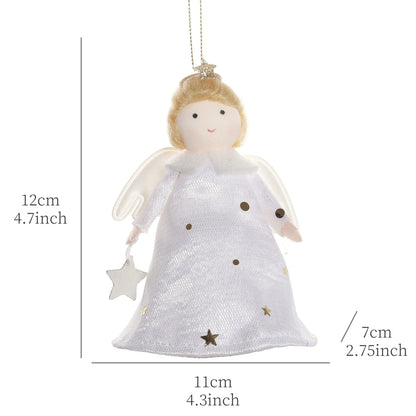 2024 New Year Gift Cute Christmas Angel Doll Xmas Tree Ornament Noel Deco Christmas Decoration for Home Natal Navidad 2023 Decor