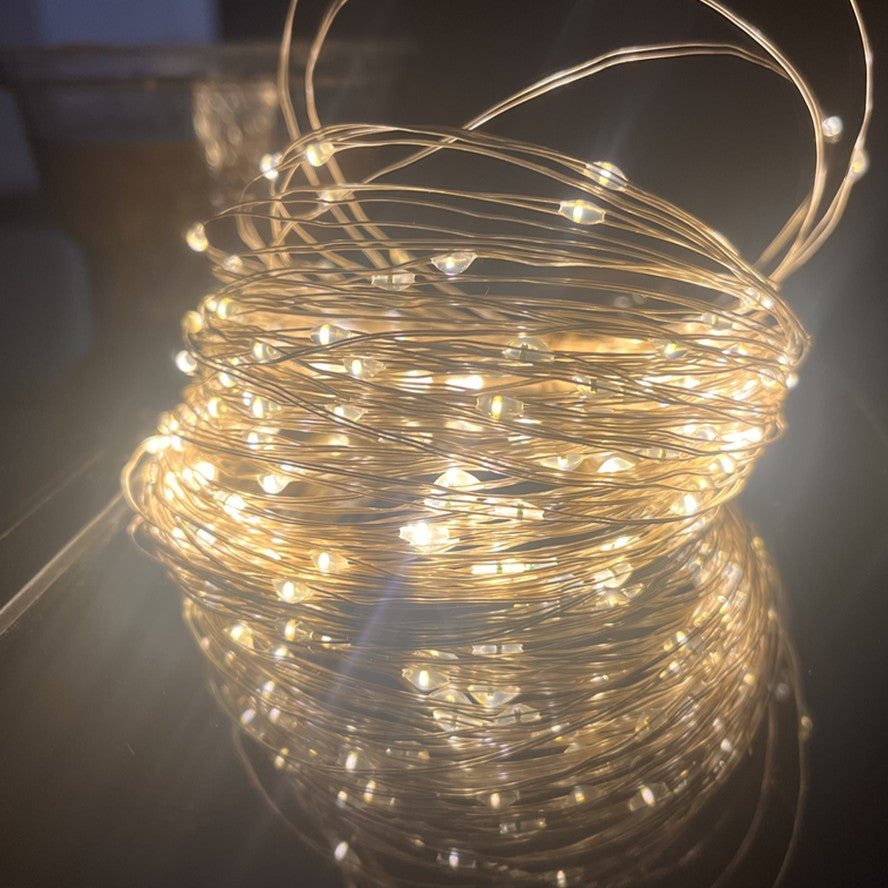 Led Silver Wire Fairy Lights USB Powered LED String Lights Outdoor Waterproof Garland For Christmas Party Wedding DIY Decoration