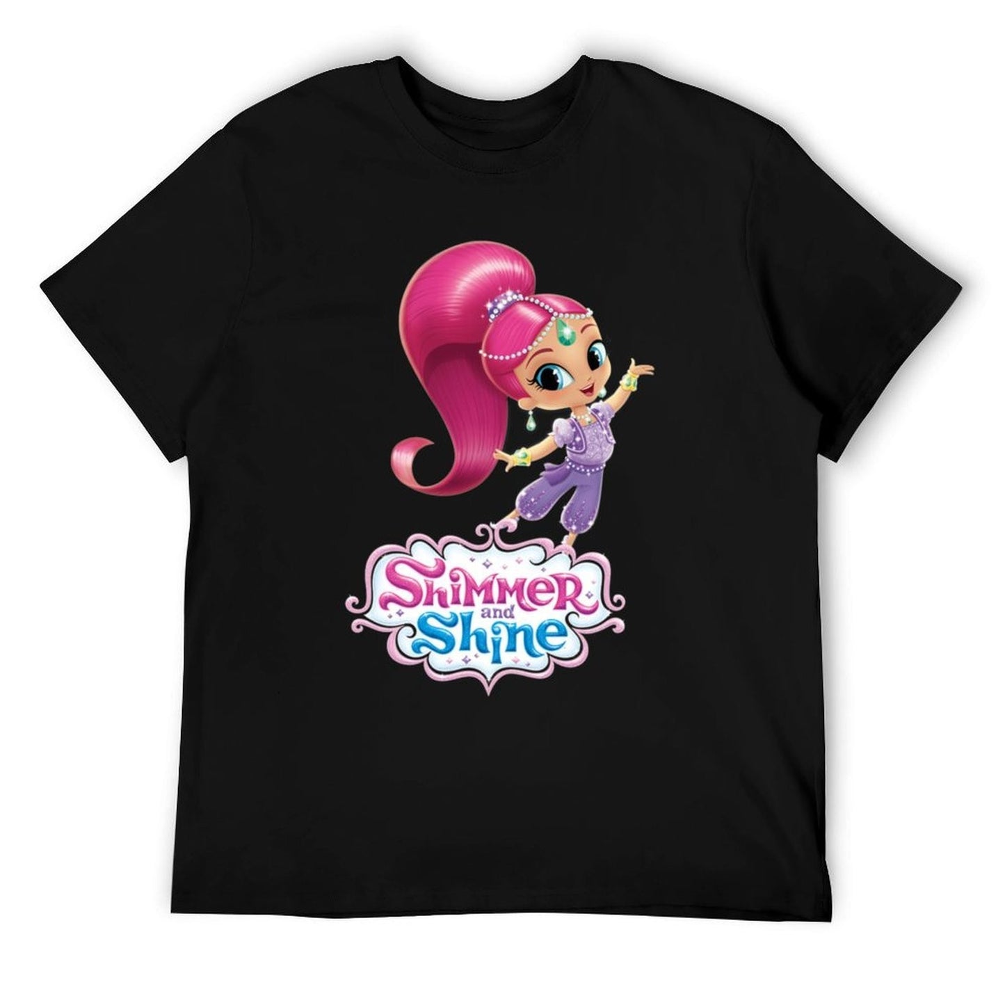 Shimmer And Shine T-Shirt men t shirt cotton 100% black cotton t-shirt plain for man package T-Shirt