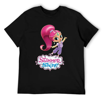 Shimmer And Shine T-Shirt men t shirt cotton 100% black cotton t-shirt plain for man package T-Shirt