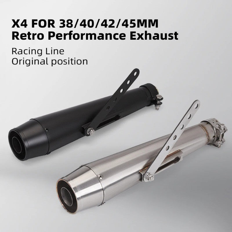 High Quality Original Inlet Retro Escape Pipe Multi Size 38/40/42/45MM For Harley 125CC Motorcycle Exhaust Pipe Muffler