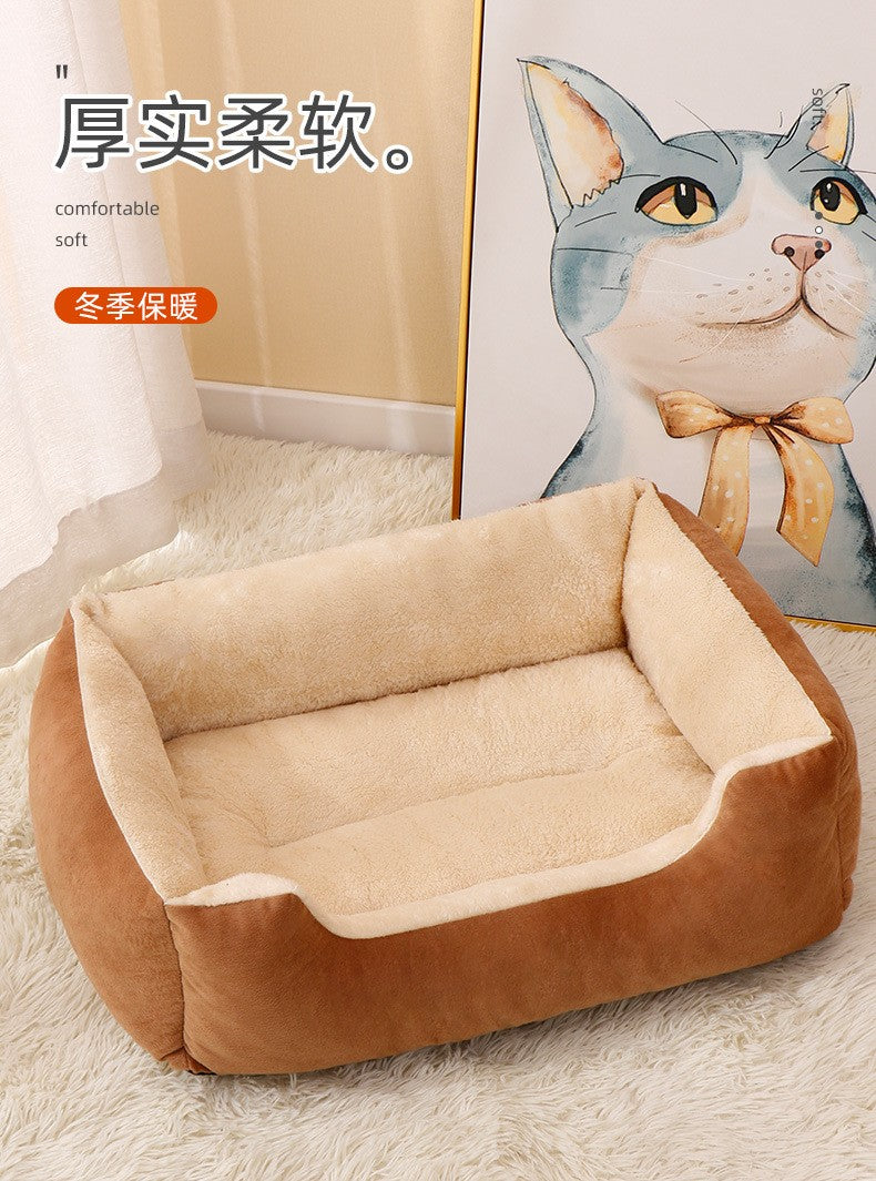Almofadas de Gato Macias para Todas as Estações, Quentes de Inverno, para Camas de Gato e Cachorro, Laváveis e Resistentes a Mordidas, Almofadas Pequenas, Médias e Grandes para Cama de Cachorro