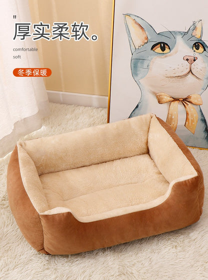 Almofadas de Gato Macias para Todas as Estações, Quentes de Inverno, para Camas de Gato e Cachorro, Laváveis e Resistentes a Mordidas, Almofadas Pequenas, Médias e Grandes para Cama de Cachorro