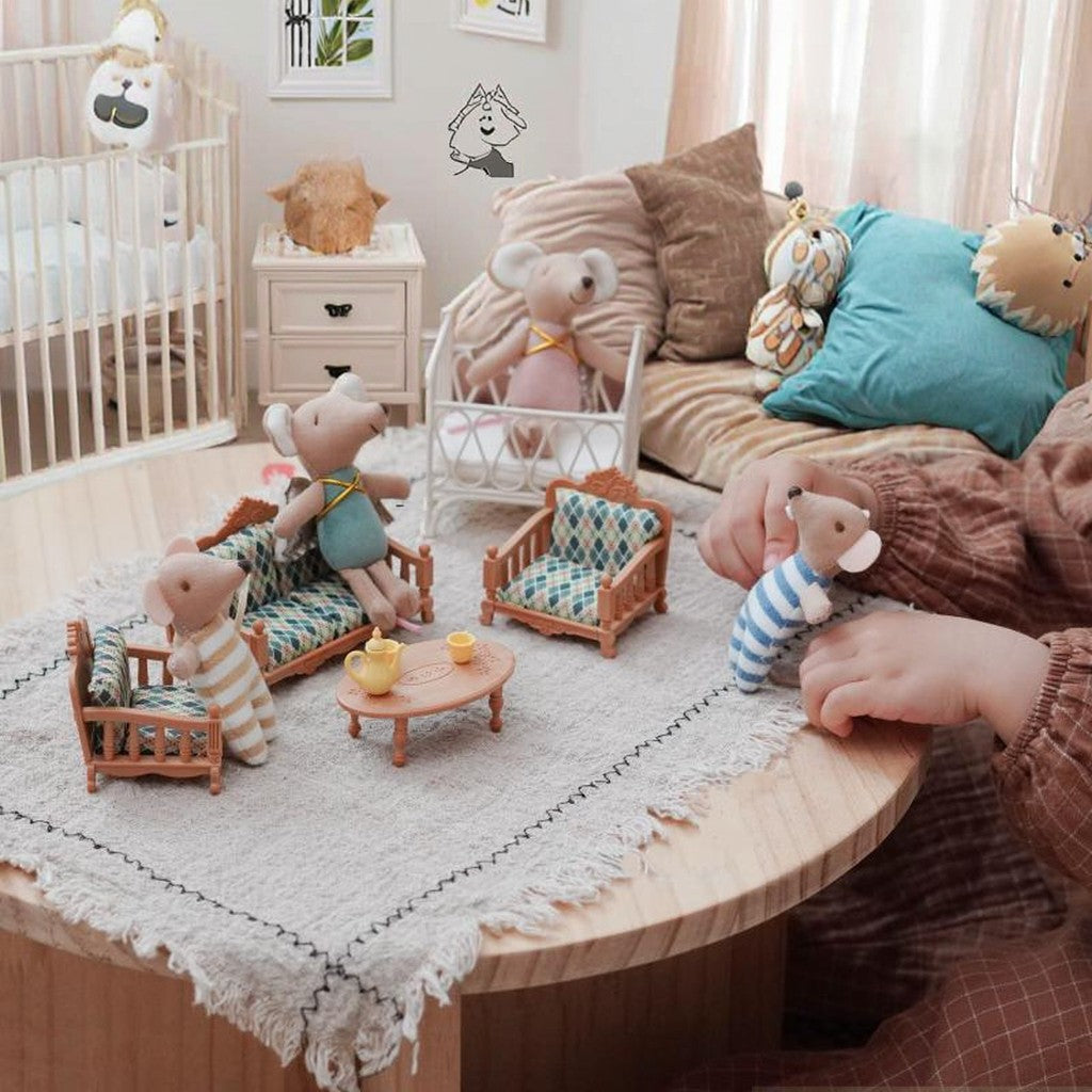 2025 Baby Plush Toy Comforts Sleeping Cute Rabbit, Bear, Mouse Baby Girl Doll, Cloth Doll Doll