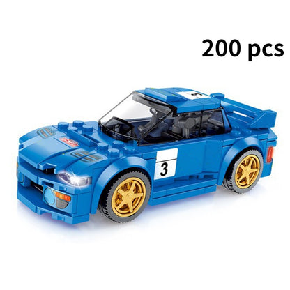 Blocos de Montar Esportivos de Carro MOC Corrida Urbana Bloco de Montar Esportivo de Rally Clássico Veículos Super Corredores Presente de Natal Brinquedos Técnicos