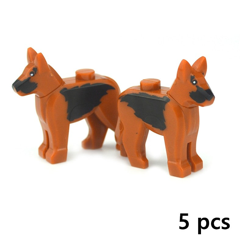 Creative DIY Model cute little Animal MOC Brick Building Blocks Pet Zoo Dog Duck Tortoise Penguin Cat Pig Bird Rabbit Toys