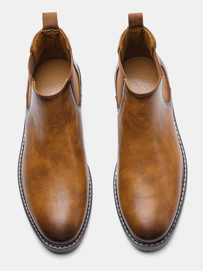 40~46 Botas Masculinas Chelsea Boots Marca Retrô Confortável Moda Masculina