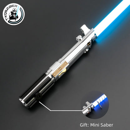 TXQSABER Anakin Lightsaber Natal Laser Pixel placa RGB Smooth Swing Punho de Metal com Lâmina de Tira de LED SDCard Proffie