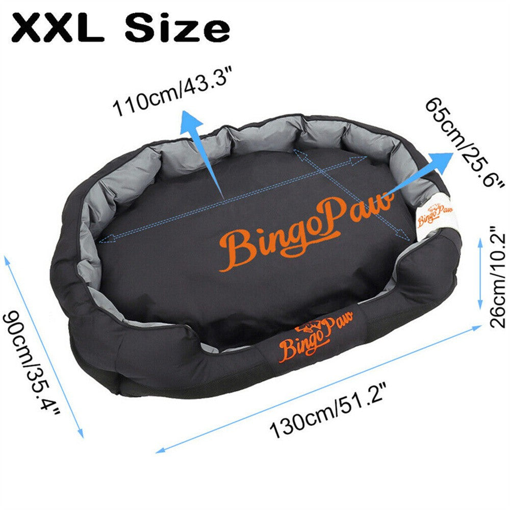 Cama para cachorro tipo sofá ortopédico impermeável XXL XL L, tapete para pets, canil, cesto lavável para cachorros, almofada removível para cães de porte pequeno, médio e grande