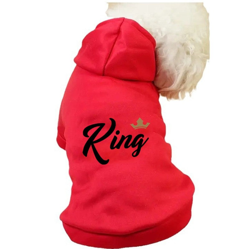 KING Cães Grandes, Médios e Pequenos, Roupas Quentes de Veludo para Animais de Estimação, Roupas para Cães, Moletons para Cães, Suéteres para Cães, Cães Grandes