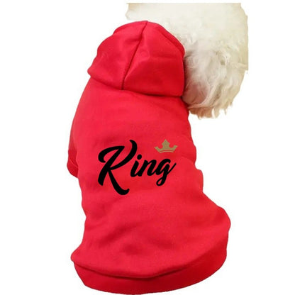 KING Cães Grandes, Médios e Pequenos, Roupas Quentes de Veludo para Animais de Estimação, Roupas para Cães, Moletons para Cães, Suéteres para Cães, Cães Grandes