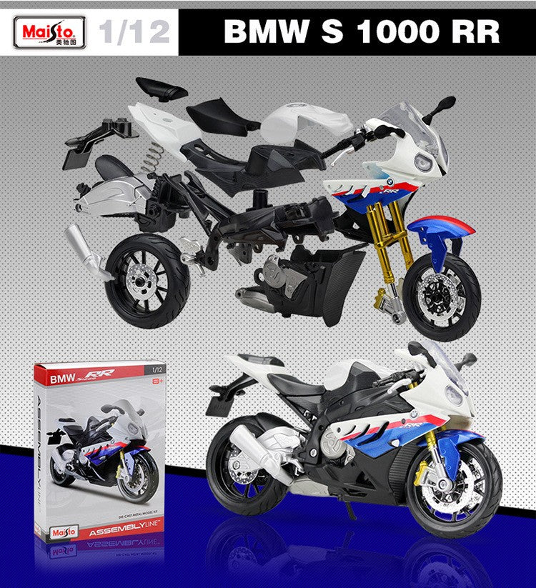 Maisto 1:12 BMW S1000RR HONDA CBR 600 RR 1000 RR KTM 690 Duke YAMAHA YZ450F Assemble DIY Motorcycle Bike Model Toy New In Box